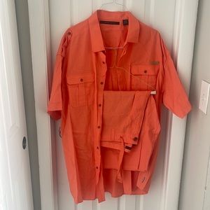 Sean John Mens 2 piece linen outfit. Like New.